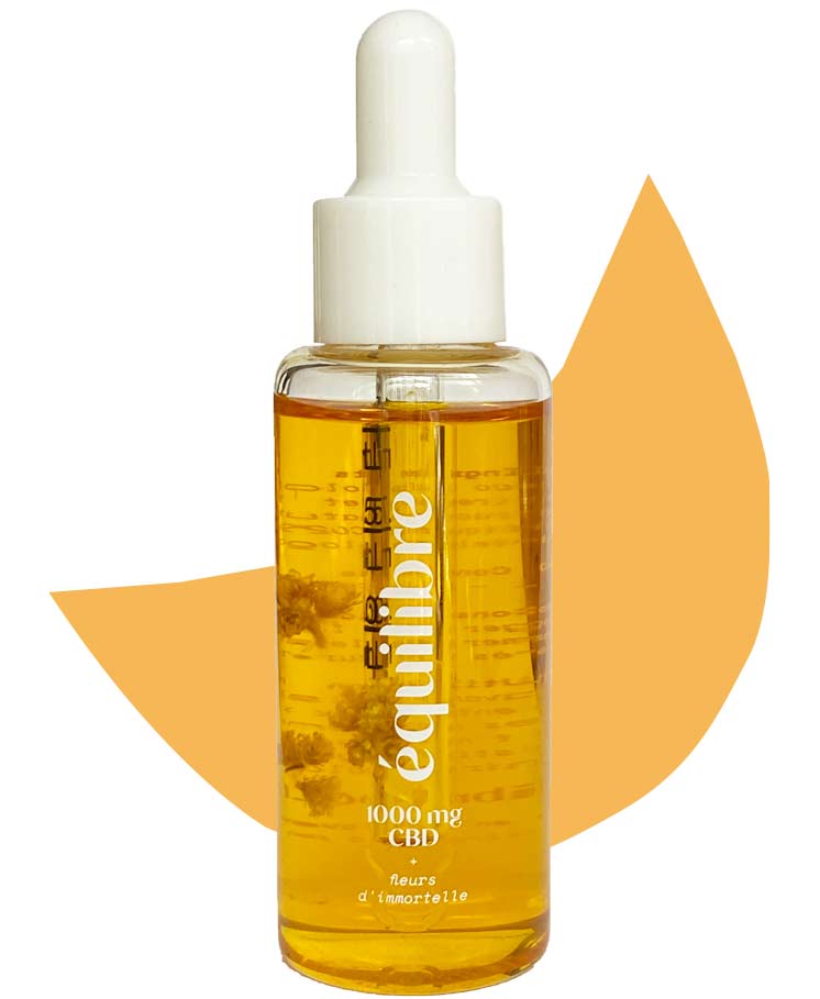 Huile CBD 10% et fleurs d'immortelle - Equilibre