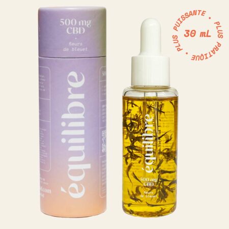 Huile de CBD 5% ou 500mg CBD et packaging